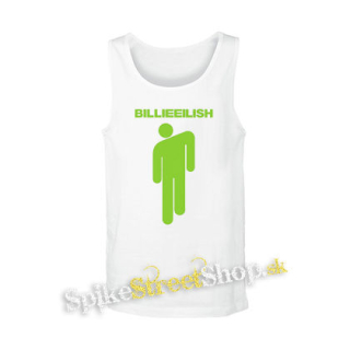 BILLIE EILISH - Stickman Logo Green - biele pánske tielko