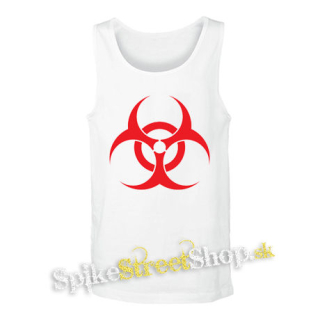 BIOHAZARD - Red Sign - biele pánske tielko
