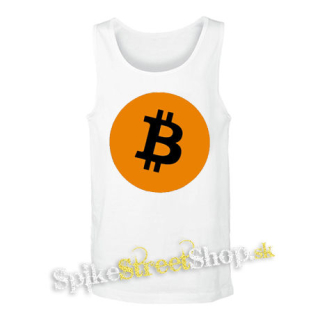 BITCOIN - Crest - biele pánske tielko