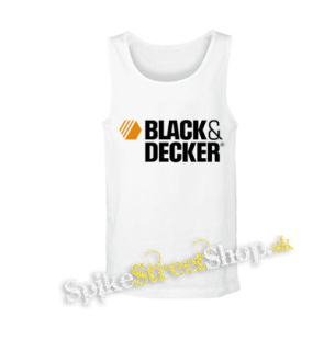 BLACK & DECKER - Logo - biele pánske tielko