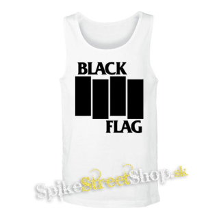 BLACK FLAG - Logo Crest - biele pánske tielko