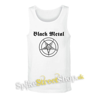 BLACK METAL - biele pánske tielko