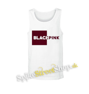 BLACKPINK - Pink Square Crest - biele pánske tielko