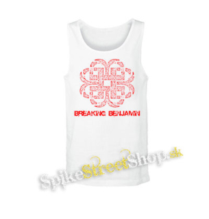 BREAKING BENJAMIN - Red Logo - biele pánske tielko