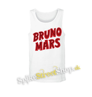 BRUNO MARS - Logo - biele pánske tielko