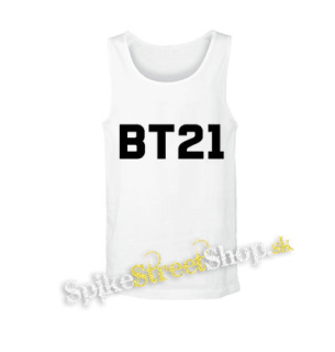 BT21 - Logo - biele pánske tielko