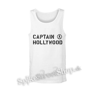 CAPTAIN HOLLYWOOD - Logo - biele pánske tielko