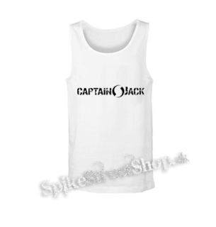CAPTAIN JACK - Logo - biele pánske tielko