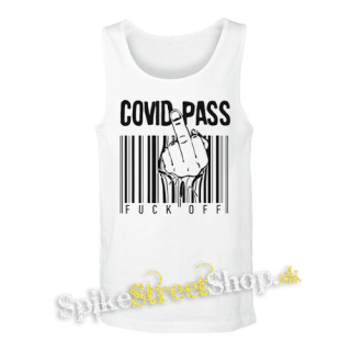 COVID PASS - biele pánske tielko