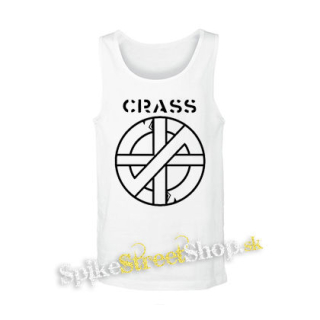 CRASS - Logo And Symbol Crest - biele pánske tielko
