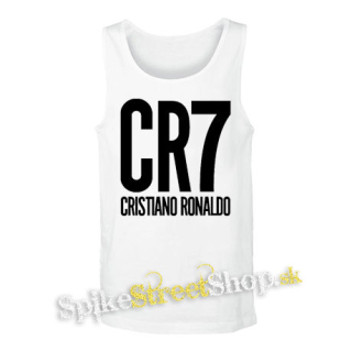 CRISTIANO RONALDO - CR7 Crest - biele pánske tielko