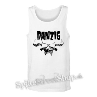 DANZIG - Logo Skull - biele pánske tielko