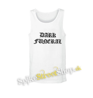 DARK FUNERAL - Logo White - biele pánske tielko