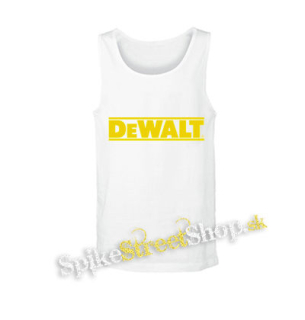 DEWALT - Yellow Logo - biele pánske tielko