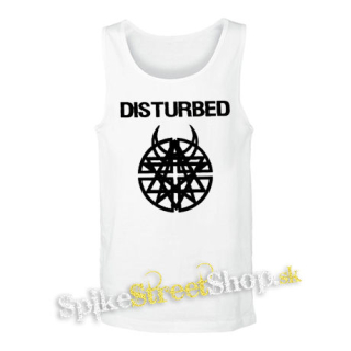 DISTURBED - Logo - biele pánske tielko