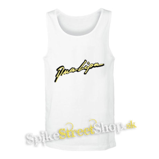 DUA LIPA - Yellow Logo - biele pánske tielko