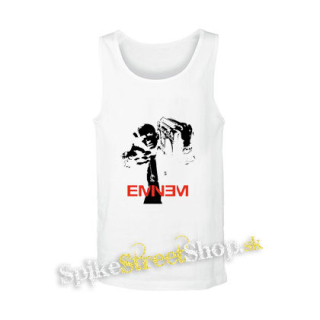 EMINEM - Logo & Portrait na - biele pánske tielko
