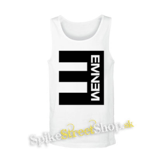 EMINEM - Logo Crest CIERNE - biele pánske tielko