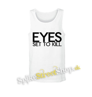 EYES SET TO KILL - Logo - biele pánske tielko