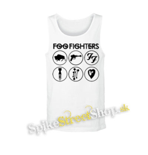 FOO FIGHTERS - Album Collection - biele pánske tielko