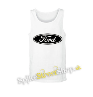 FORD - Logo - biele pánske tielko