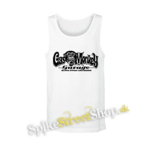 GAS MONKEY GARAGE - Blood Sweat And Beers Logo - biele pánske tielko