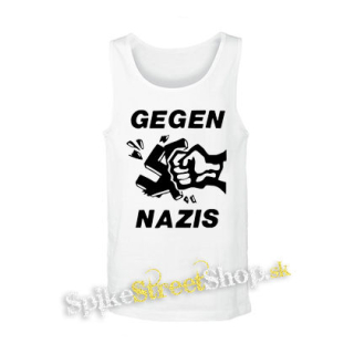 GEGEN NAZIS - biele pánske tielko