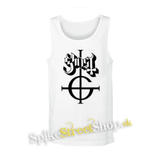 GHOST - Logo - biele pánske tielko