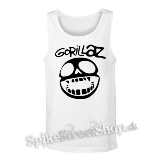 GORILLAZ - Noodle Skull Face - biele pánske tielko