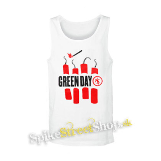 GREEN DAY - Bombs - biele pánske tielko