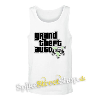GTA - GRAND THEFT AUTO - V - - biele pánske tielko