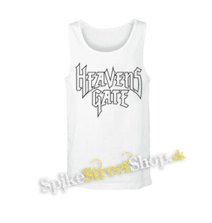 HEAVENS GATE - Logo Speed Metal Cult Band - biele pánske tielko