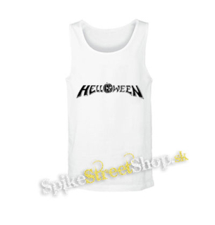 HELLOWEEN - Logo - biele pánske tielko