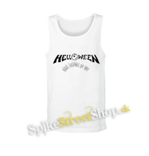 HELLOWEEN - Pink Bubbles Go Ape Logo - biele pánske tielko
