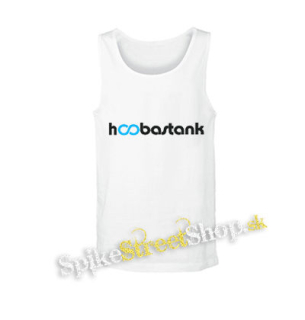 HOOBASTANK - Logo Blue - biele pánske tielko