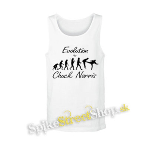 CHUCK NORRIS - Evolution By Chuck Norris - biele pánske tielko