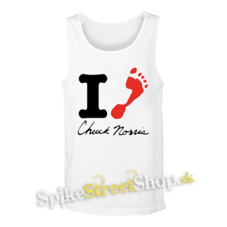 CHUCK NORRIS - I Love Chuck Norris - biele pánske tielko