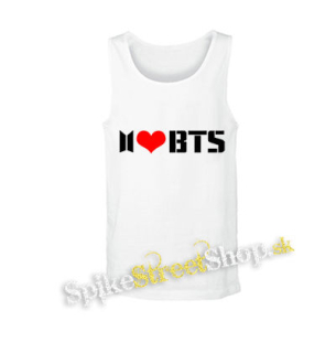 I LOVE BTS - Logo - biele pánske tielko