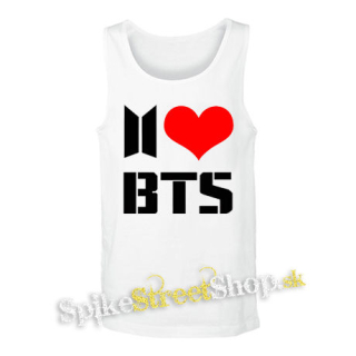 I LOVE BTS - biele pánske tielko