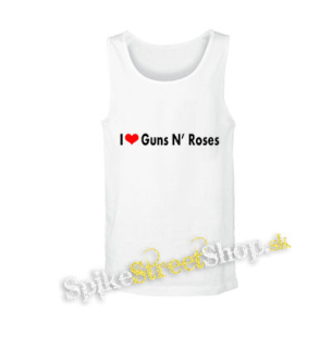 I LOVE GUNS N ROSES - biele pánske tielko