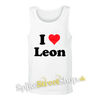 I LOVE LEON - biele pánske tielko