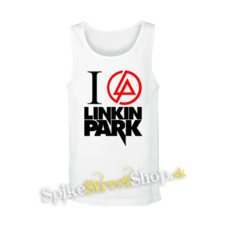 I LOVE LINKIN PARK - Crest Motive - biele pánske tielko