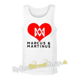 I LOVE MARCUS & MARTINUS - Motive 2 - biele pánske tielko