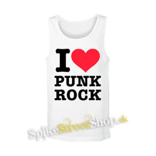 I LOVE PUNKROCK - biele pánske tielko
