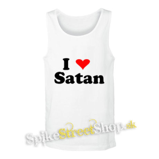 I LOVE SATAN - biele pánske tielko