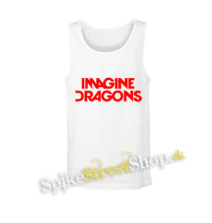 IMAGINE DRAGONS - Logo Red - biele pánske tielko