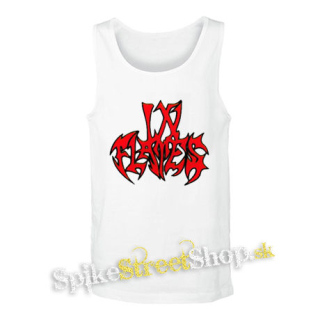 IN FLAMES - Logo Old School - biele pánske tielko
