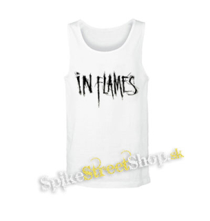 IN FLAMES - Logo - biele pánske tielko