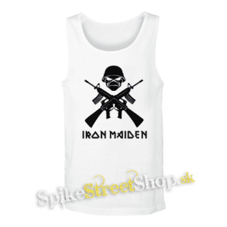 IRON MAIDEN - A Matter Of Life And Death Logo - biele pánske tielko