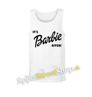 ITS BARBIE BITCH - Logo - biele pánske tielko